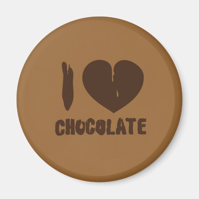 I love chocolate magnet (Front)