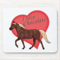 I Love Chocolate Rocky Mountain Horse Mouse Pad