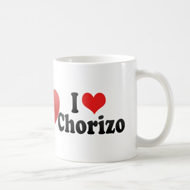 I Love Chorizo Coffee Mug (Right)