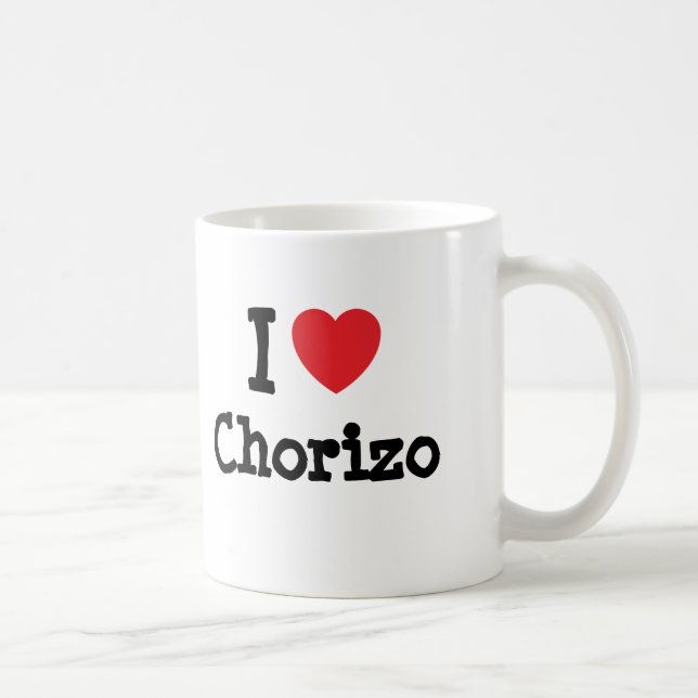 I love Chorizo heart T-Shirt Coffee Mug (Right)