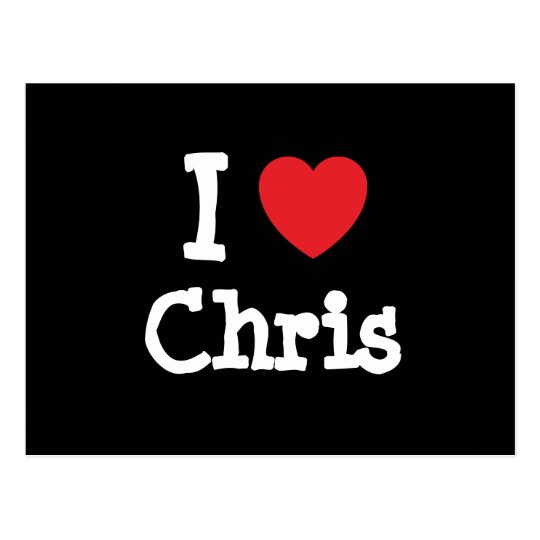 I love Chris heart custom personalized Postcard | Zazzle.com