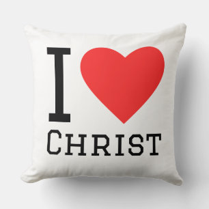 I love Christ Throw Pillow