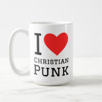 I love Christian punk square sticker