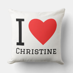 I love christine throw pillow