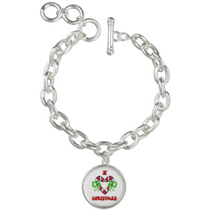 I Love Christmas Charm Bracelet
