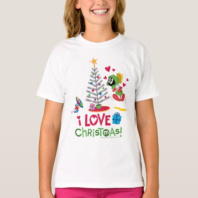 I Love Christmas - MARVIN THE MARTIAN™ T-Shirt (Front)