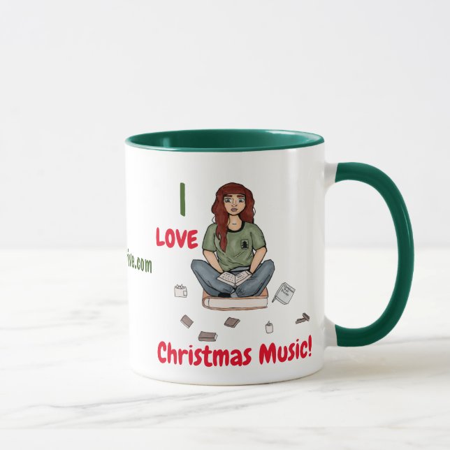 I love Christmas Music! Mug (Right)
