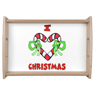 I Love Christmas Serving Tray