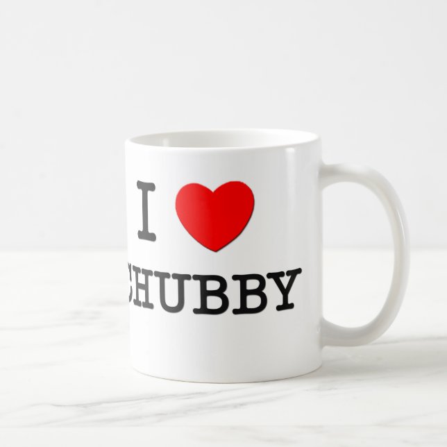 I Love Chubby Coffee Mug (Right)