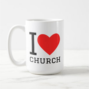 I love church coffee mug