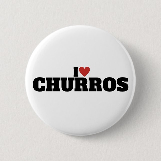 I Love Churros Button (Front)