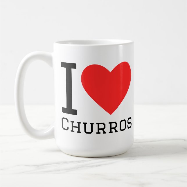 I love churros coffee mug (Left)
