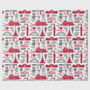 I Love Cincinnati 20oz Ceramic Mug Wrapping Paper