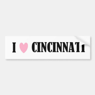 I Love Cincinnati Bumper Sticker