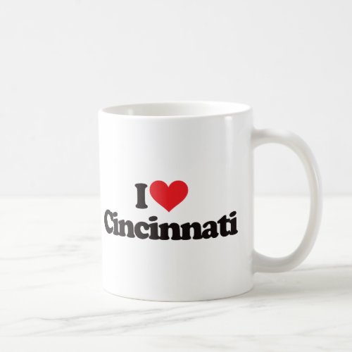 I Love Cincinnati Coffee Mug