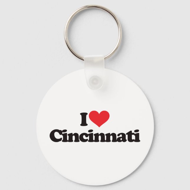 I Love Cincinnati Keychain (Front)