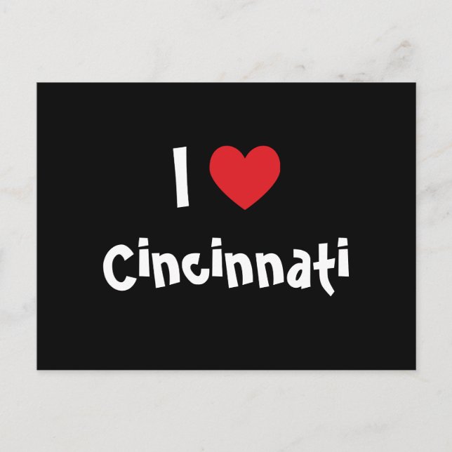 I Love Cincinnati Postcard (Front)