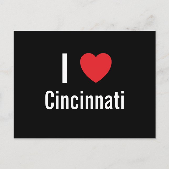 I love Cincinnati Postcard (Front)