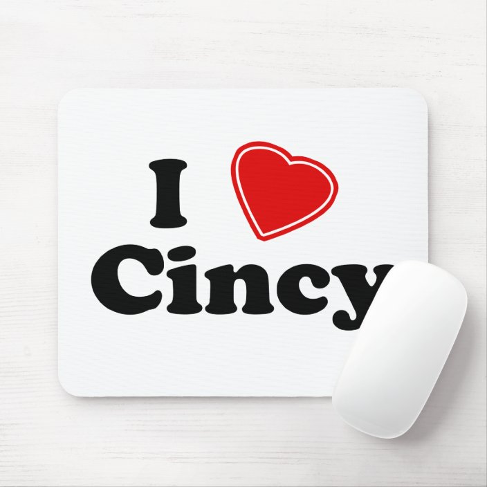 I Love Cincy Mouse Pad