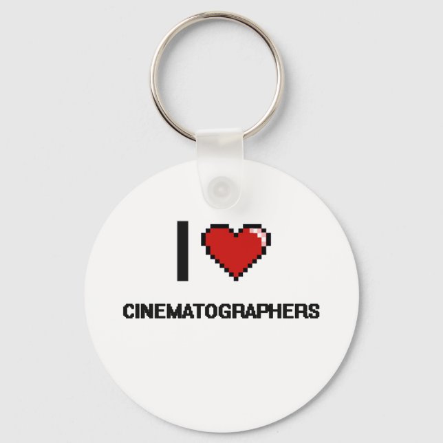 I love Cinematographers Keychain (Front)