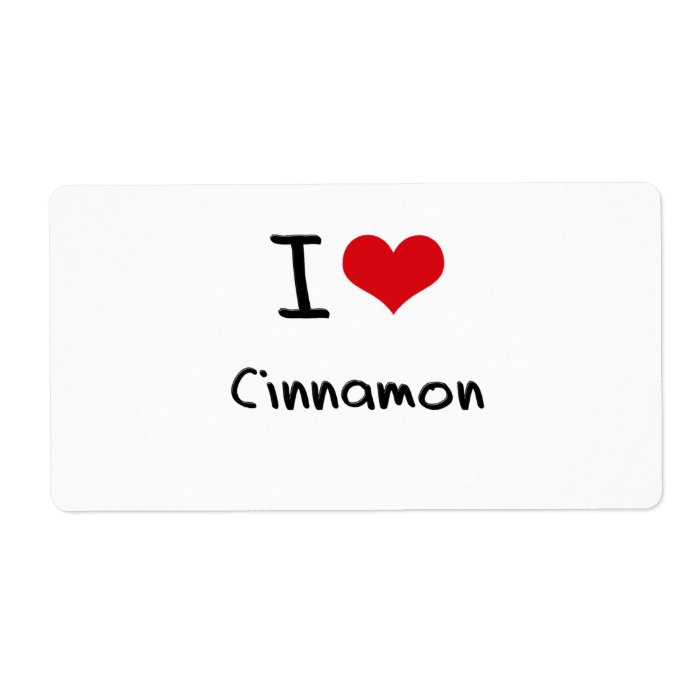 I love Cinnamon Shipping Label