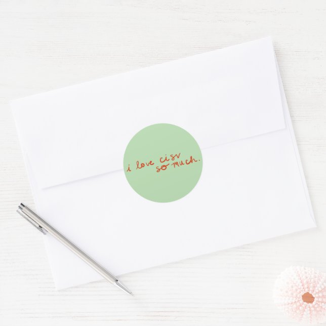 I love CISV Sticker (Set of 4) (Envelope)