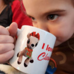 I Love Clarice Reindeer Rudolph&#39;s Girlfriend Kids Espresso Cup at Zazzle