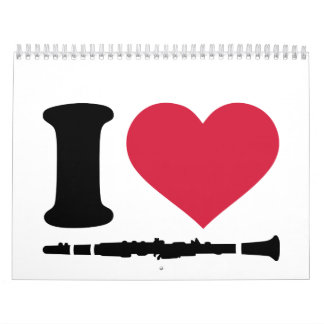I love clarinet calendar