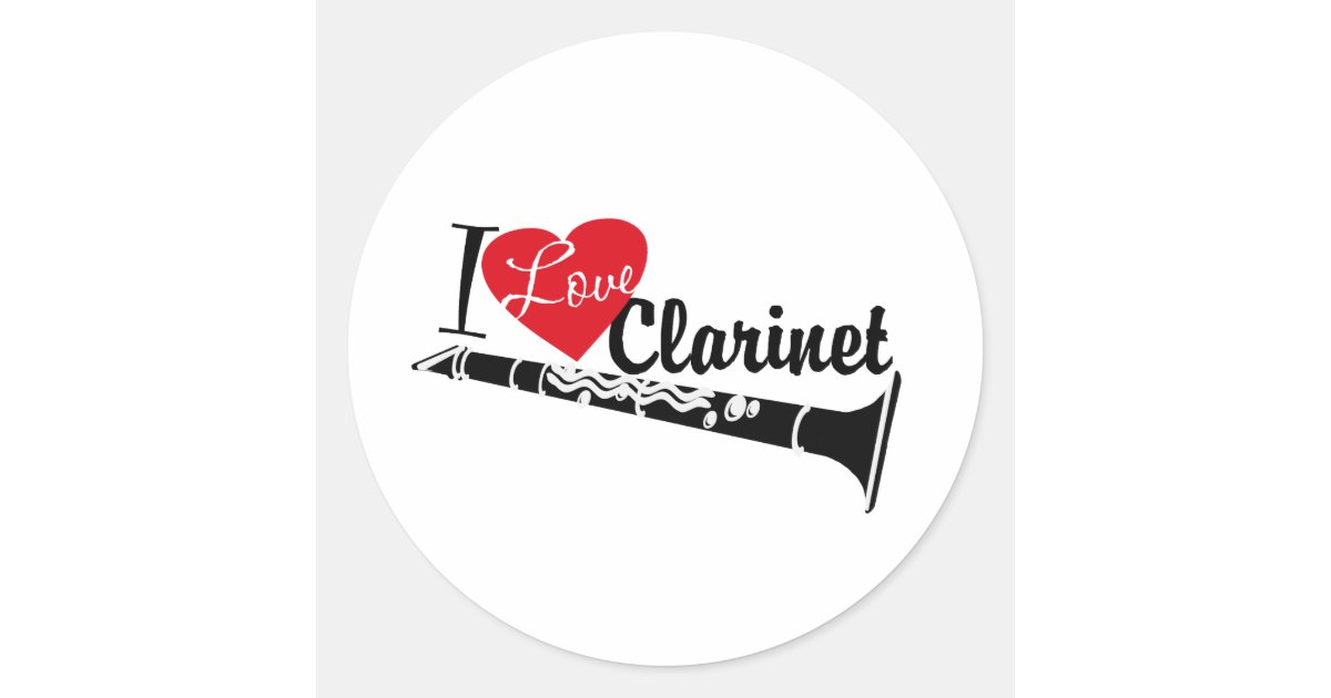 I Love Classic Round Sticker Zazzle
