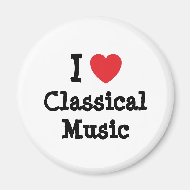 I love Classical Music heart custom personalized Magnet (Front)