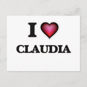 I Love Claudia Postcard
