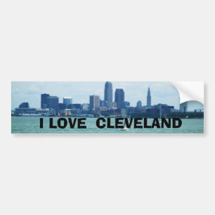 I LOVE CLEVELAND bumpersticker Bumper Sticker