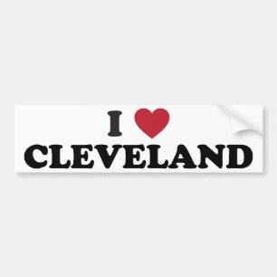 I Love Cleveland Ohio Bumper Sticker
