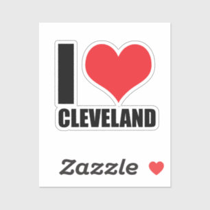 I love Cleveland  Sticker