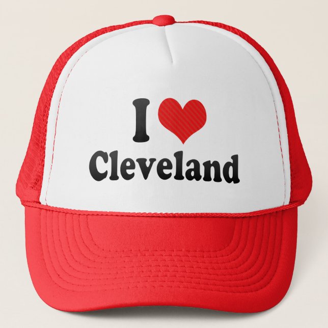 I Love Cleveland Trucker Hat (Front)