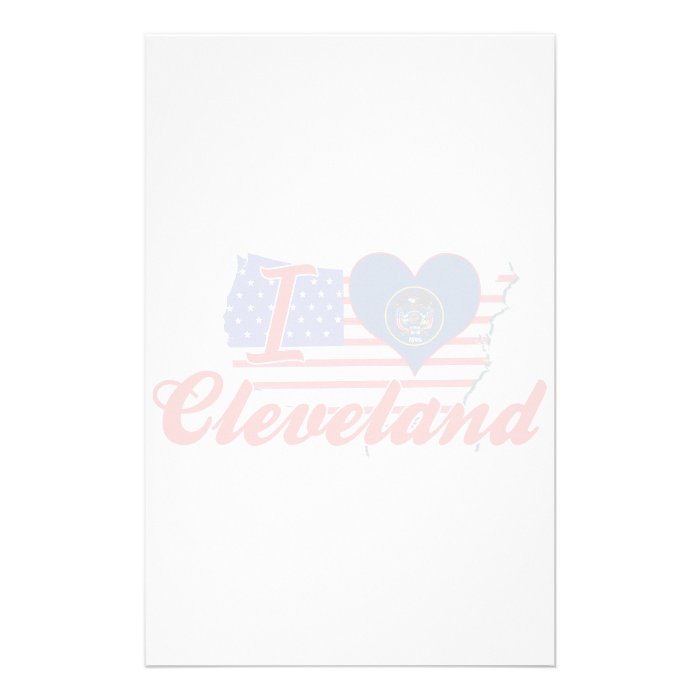 I Love Cleveland, Utah Personalized Stationery