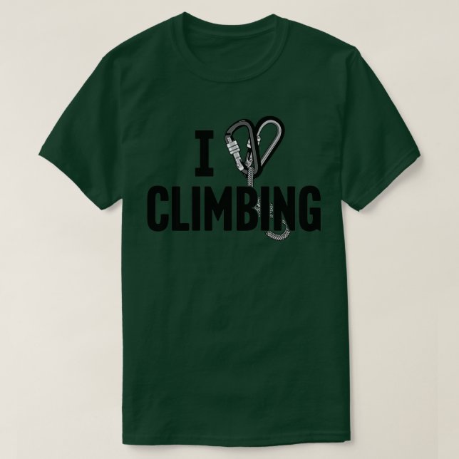 I Love Climbing 6 T-Shirt (Design Front)