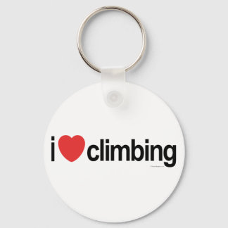 I Love Climbing Keychain