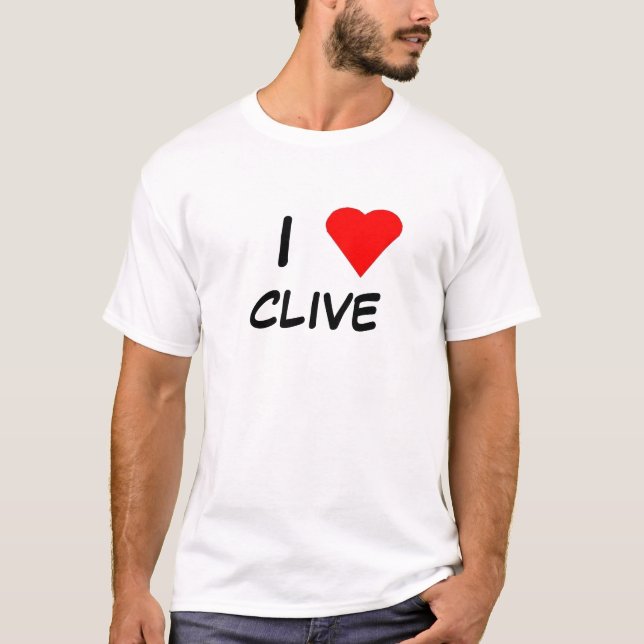 I Love Clive T-Shirt (Front)