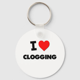 I love Clogging Keychain