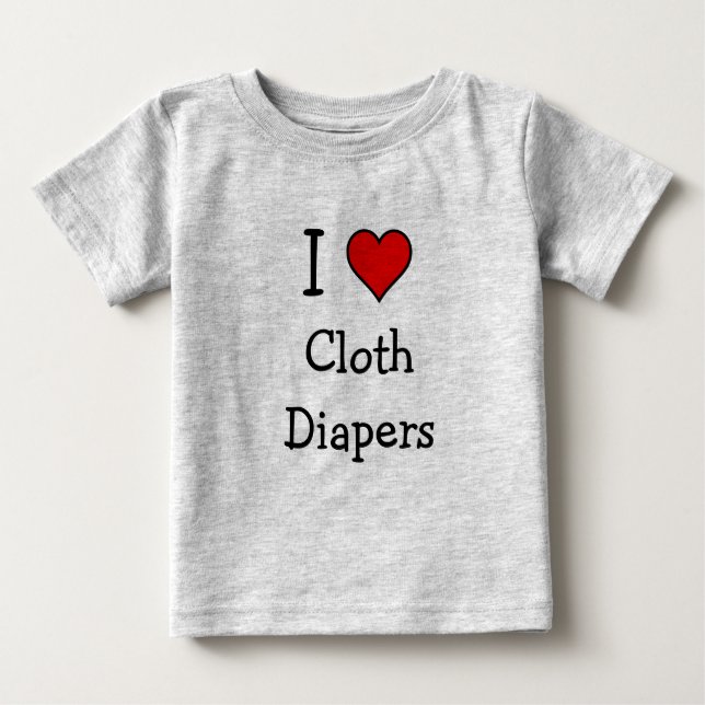 I love cloth diapers shirt (Front)