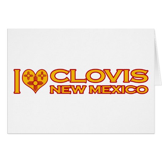 I Love Clovis, NM Cards (Front Horizontal)