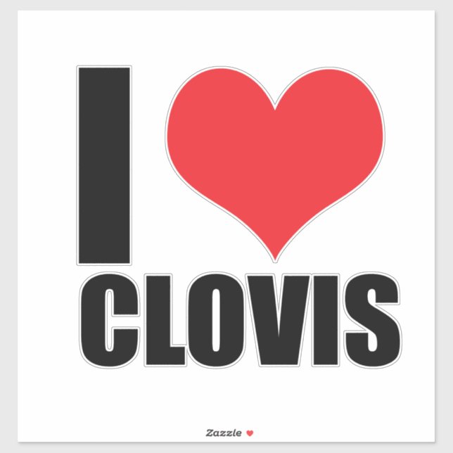 I love Clovis Sticker (Sheet)