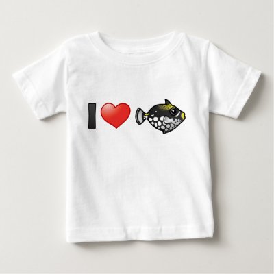 I Love Clown Triggerfish Baby T-Shirt