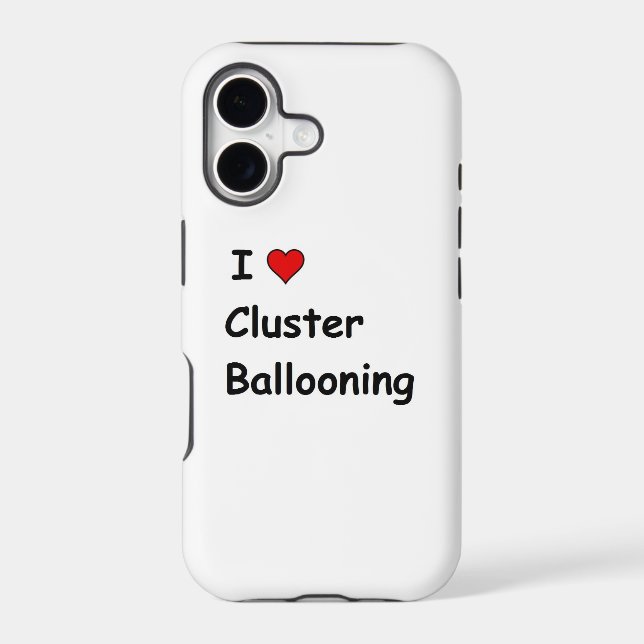 I Love Cluster Ballooning Iphone Case (Back)
