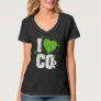 I Love Co2 Breathing Air For Plants Carbon Dioxide T-Shirt