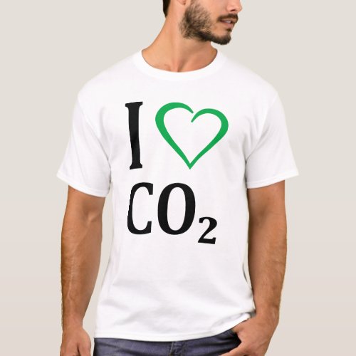 I Love CO2 Carbon Dioxide T_Shirt
