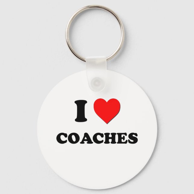 I love Coaches Keychain (Front)