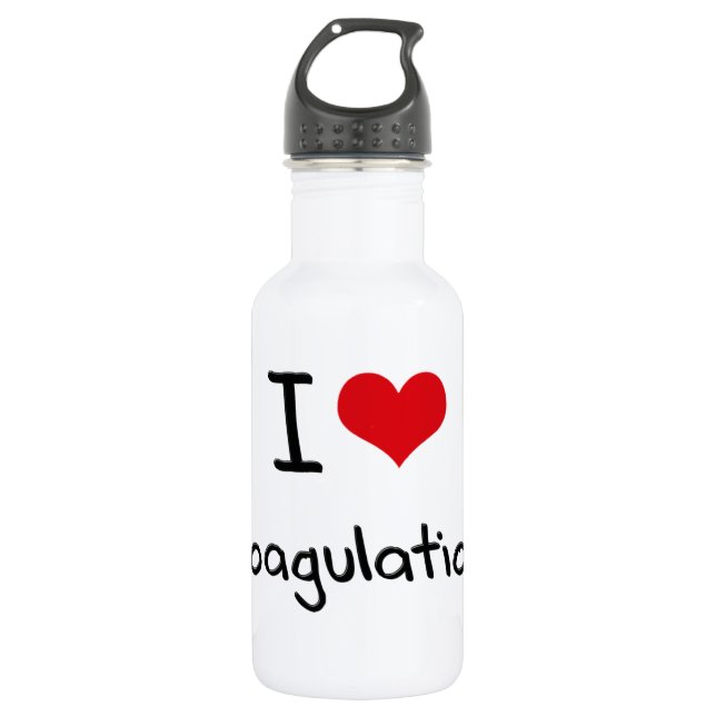 I love Coagulation Water Bottle (Front)
