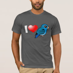 I Love Cobalt Lineolated Parakeets Men's Basic American Apparel T-Shirt